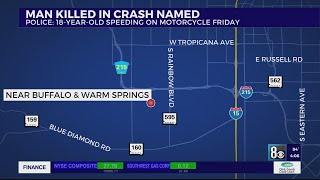 Motorcyclist killed in southwest Las Vegas crash was speeding, police said