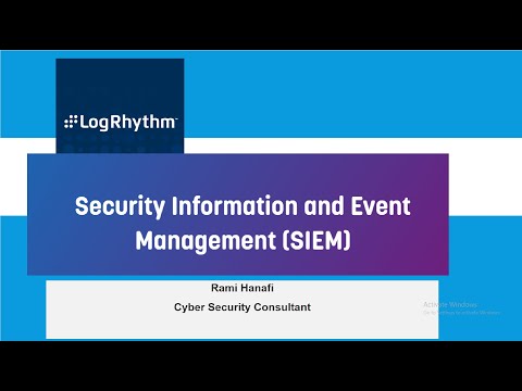 logrhythm SIEM for SOC #  Free Online Courses :      كورســات مجـــانية