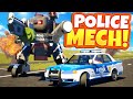 LEGO POLICE CHASES but I Have a Mech in Brick Rigs Multiplayer!