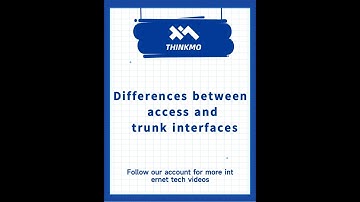 【ThinkMo】Differences between access and trunk interfaces/Cisco CCNA Technical Point Tutorial