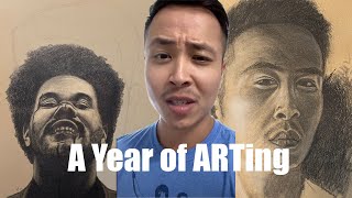 A Year of Art | Sketchbook Vlog 1