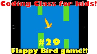 Coding class for kids #29: Flappy bird game! screenshot 1