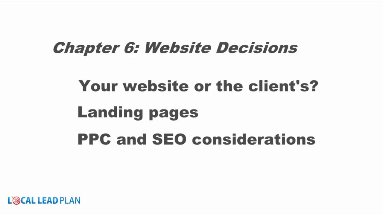 Local lead plan - Local lead generation training course