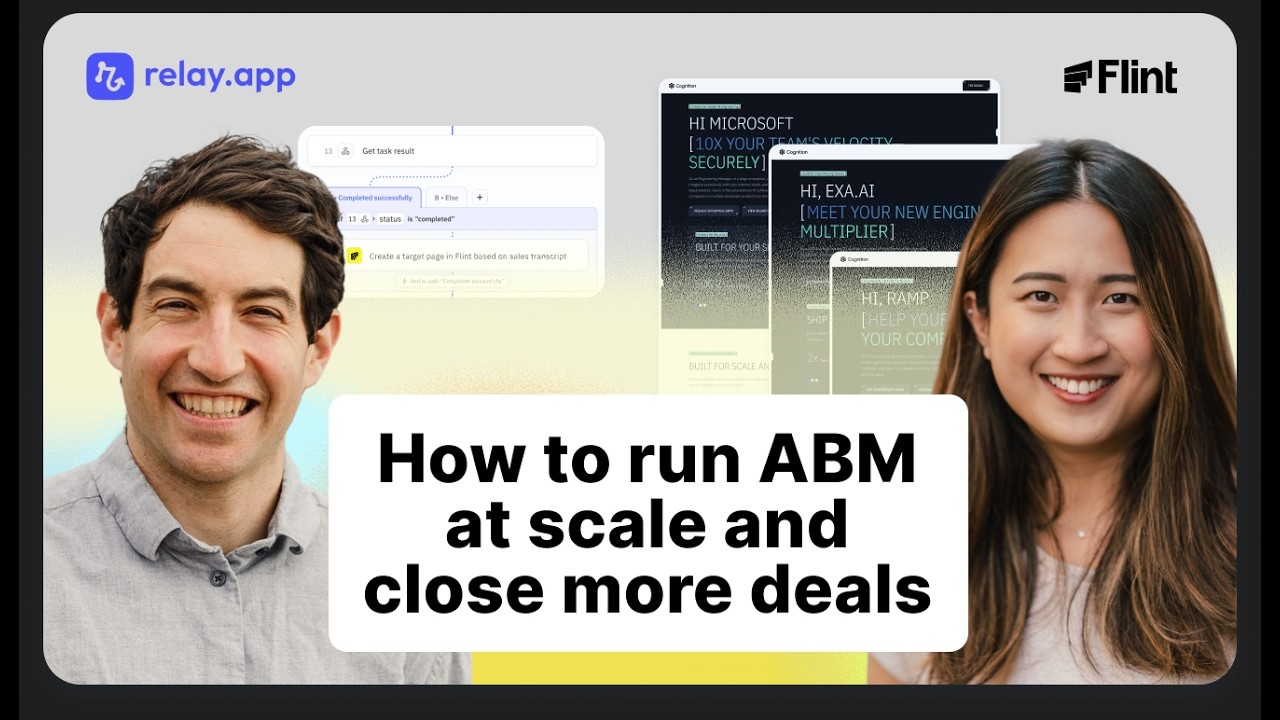 AI-Powered ABM - from target account to custom landing page in minutes with Flint x Relay.app
