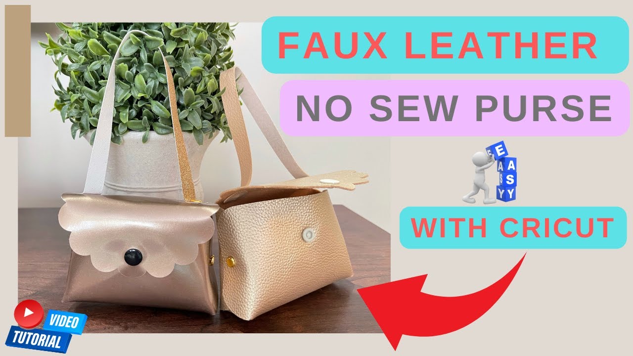 Sew a faux leather purse: trio zippered bag
