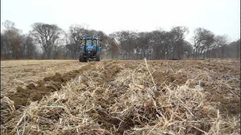 Chisel Plowing Potato Field