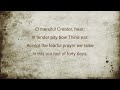 O merciful creator hear  st luke  hymn organ lyrics