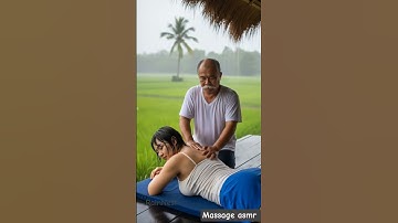 Thumbnail of ASMR Rain Massage in Bamboo Hut 🌧️ | Relaxing Village Massage & Nature Sounds #asmrrain