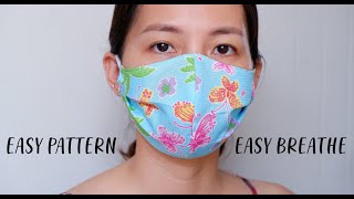 Very Easy Breathable Face Mask | Big Space To Breathe Face Mask Sewing Tutorial