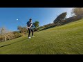 Tom brady hits an insane golf shot filmed with fpv drone