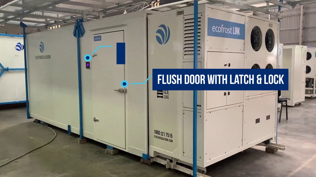Ecofrost LINK - Solar Powered Modular Cold Room - YouTube