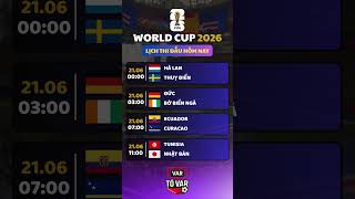 Lịch Thi Đấu World Cup 21/06: Hà Lan Đại Chiến Thụy Điển, Đức Chạm Trán Bờ Biển Ngà