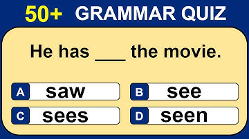 English Grammar Quiz | 50+ English Grammar Questions #challenge 1