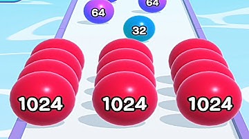 Ball Run 2048 Mobile Gameplay All Levels Android, iOS Walkthrough Game Update Level 94 - 121