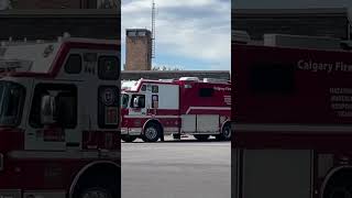 Calgary Hazmat 17 Responding From Quarters COLD | CFD