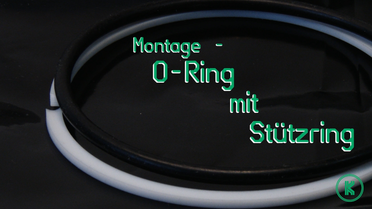 Montage - O-Ring mit Stützring Montage Anleitung (Dichtungen