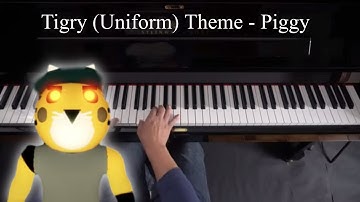 Tigry Uniform Theme - Piano Tutorial - Piggy Roblox