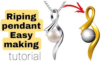 Riping pendant  #matrix 9#cad jewelry #tutorial /06