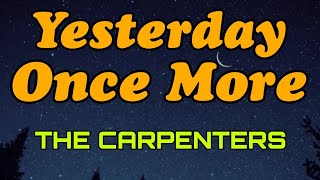 The Carpenters  Yesterday Once Morethe Best Of 70s80s Love Song cover  love song