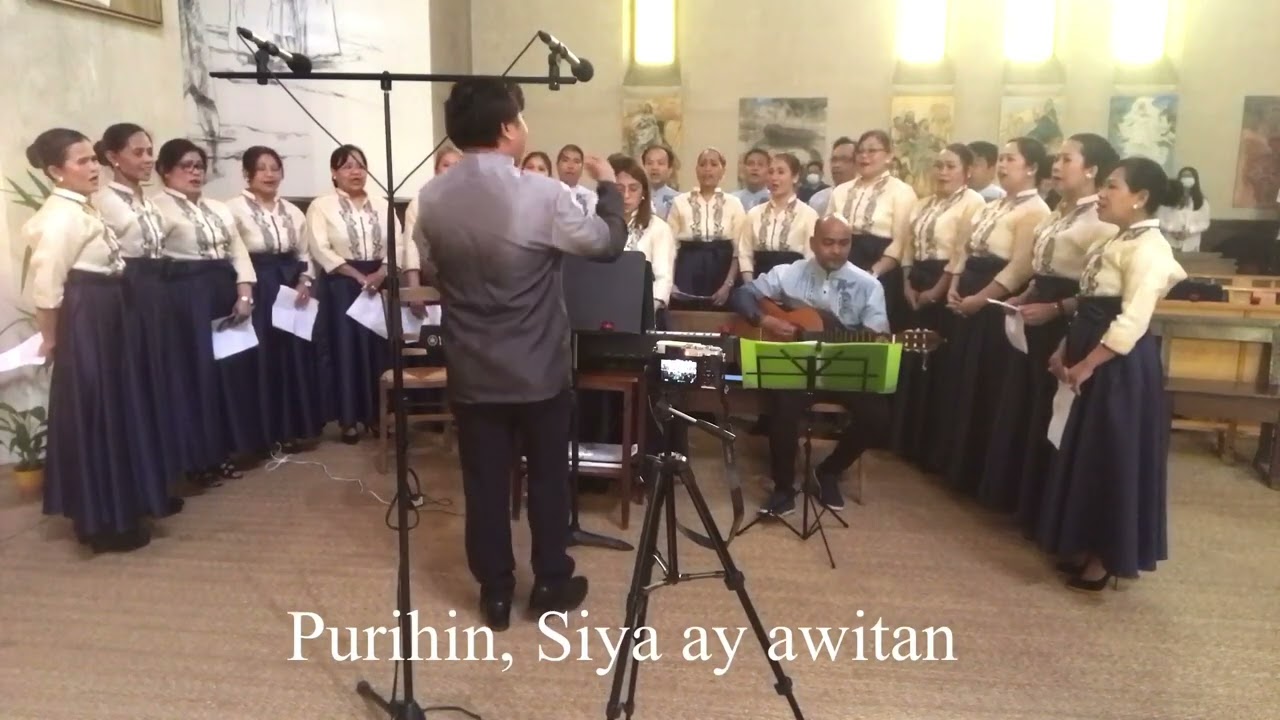 AWIT NG PAPURI (LYRICS) || PCM GRAND CHOIR PARIS,FRANCE