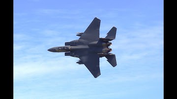 F15 Eagles passing through the Mach Loop 15th June 2022