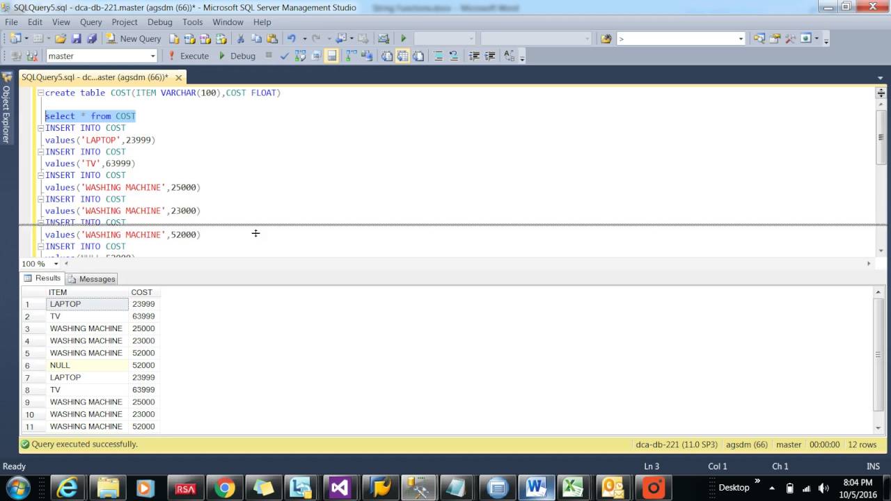 Aggregate Functions in SQL Server || AVG, COUNT, GROUPING functions in ...