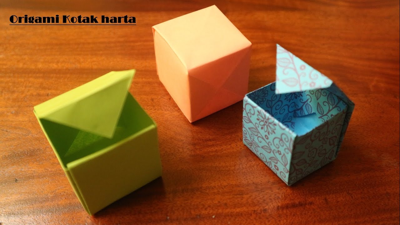 tutorial origami kotak