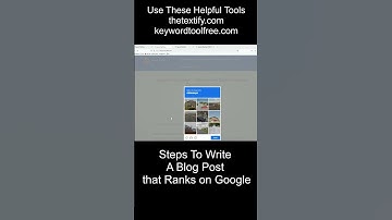 How to Rank your Article in Google