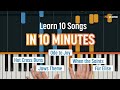 Learn the 10 EASIEST Piano Songs in 10 MINUTES 🎹