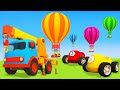 Helper cars  the balloons toy racing cars for kids learn colors with car cartoons for kids