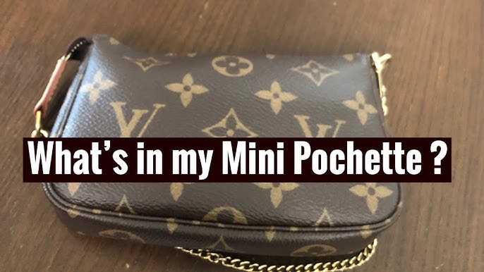 How do you like it when I wear my mini pochette with a bandouliere? 💕👛 .  . . . . . . #lvminipochette #lvmini #lvpochette #lvminipochettemonogram  #louisvuitton…