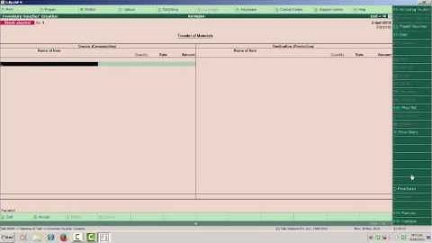 HOW TO PASS MANUFACTURING OR PRODUCTION ENTRY IN TALLY ERP-9