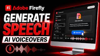 How to Use Text to Speech in Adobe Firefly | Generate AI Voiceover