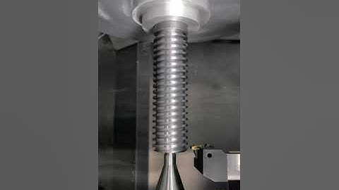 Satisfying Acme Thread CNC Lathe Cutting #shorts