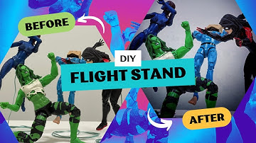 DIY Toy Figure Flight Stand | Easy Budget Display Hack