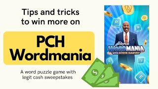 PCH Wordmania -Tips and Tricks to Win More Often screenshot 2