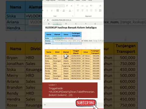 Vlookup dari Banyak