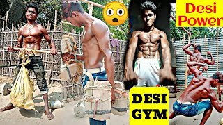 Village Boy Desi Style Hard Workout || Muscular Skinny Desi Bodybuilder || Village GYM