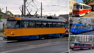 Straßenbahnen/Trams: Tatra T4/T3 in Leipzig – Halle – Zagreb – Brno im Jahr 2023