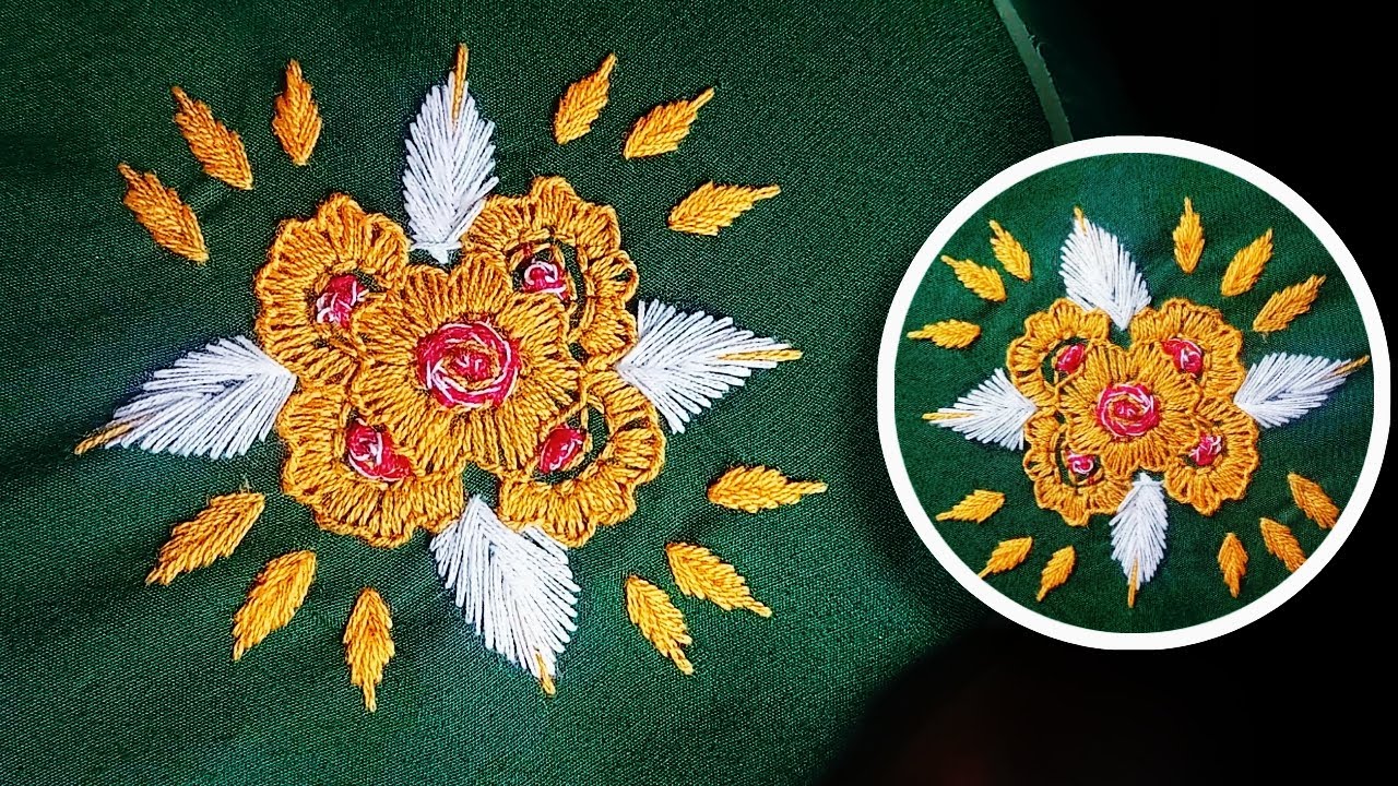 Hanan Design হাতের কাজের জামার ডিজাইন আঁকা ও সেলাই | Hand Embroidery Dress Design ...
