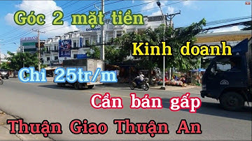 33  Lô Đất 2 Mặt Tiền Đường Thuận Giao 19 thông KDC Thuận Giao giá chỉ 25tr/m2 Kinh Doanh đa ngành