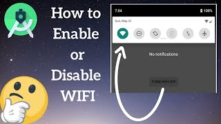 Android Wifi Manager - How to Enable/Disable WiFi Programmatically screenshot 2