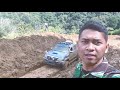 perjuangan prajurit TNI-AD menuju distrik testega papua mengantar logistik