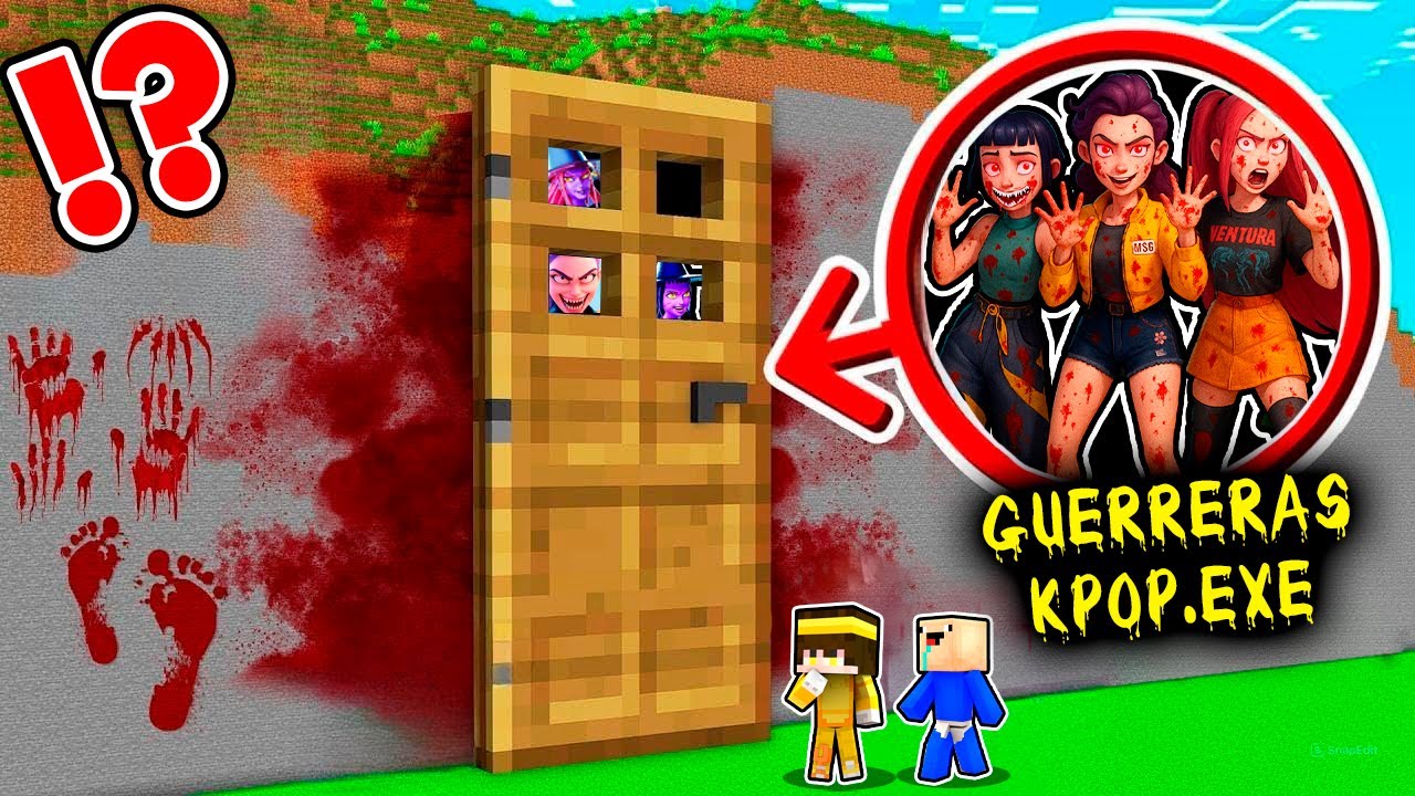 ¡ENCONTRAMOS la ATERRADORA CASA SECRETA de las GUERRERAS KPOP.EXE en Minecraft!