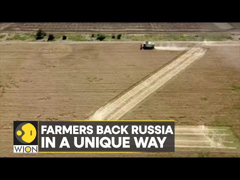 Farmers back Russia in a unique way as Crimean fields show 'Z' & 'V' symbols | World English News
