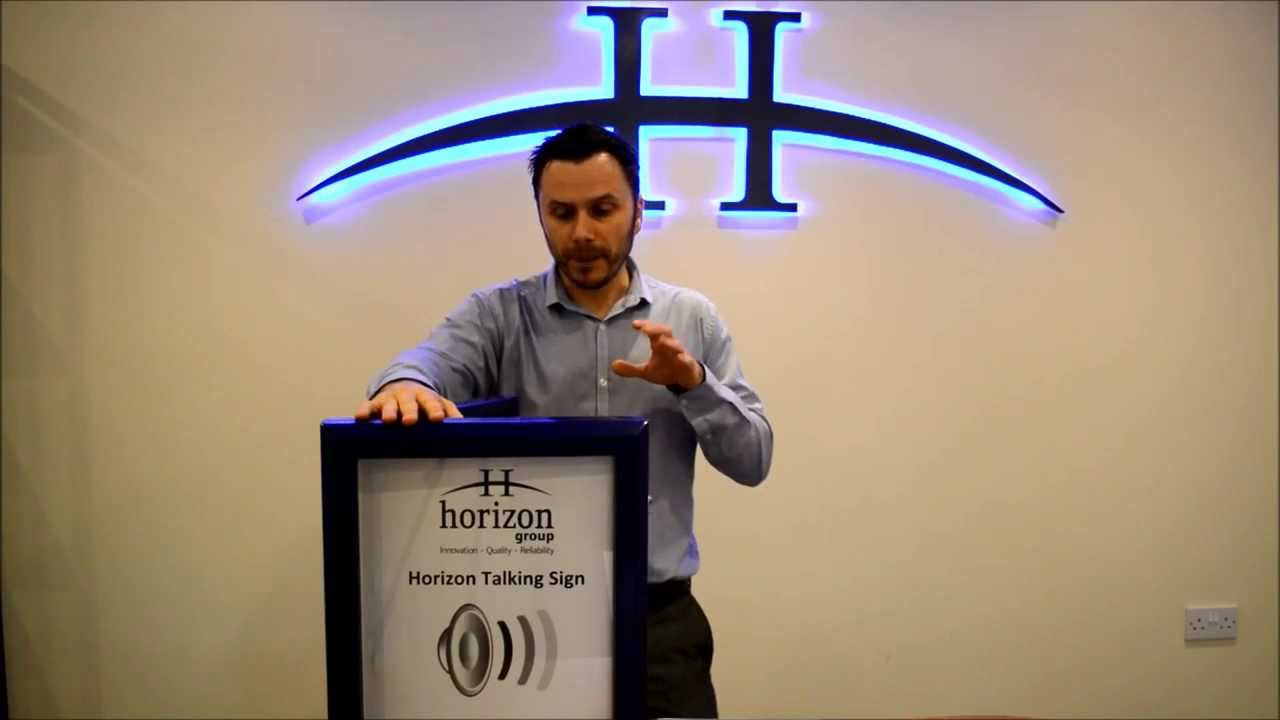 Sensor Talking Screen The Horizon Motion Sensor Talking Sign - YouTube