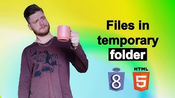 Uploaded files are stored in a temporary folder  in PHP and MySql