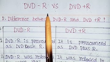 Difference between dvd dash r and DVD plus r|dvd-r vs dvd+r|dvd dash r vs DVD plus r in hindi|dvd r.