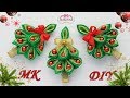 ЁЛОЧКИ-ЗАКОЛОЧКИ 🎄. Новогоднее украшение для волос. Канзаши МК/DIY