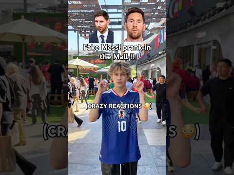 Fake Messi Prank In Public !! #shorts #andrewpav #funny